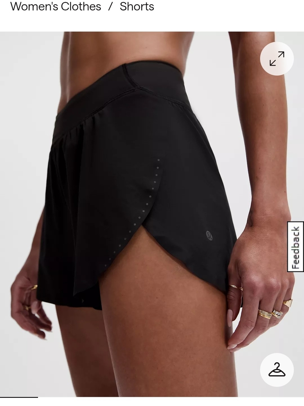 NWT Lululemon And Free High-Rise Split Short 3"